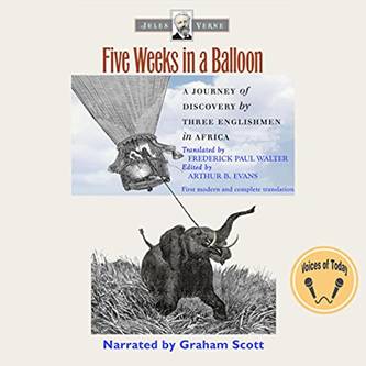 Five Weeks in a Balloon audiobook cover