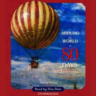 Around the World in Eighty Days audiobook cover